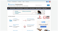 Desktop Screenshot of istanbulhastaneleri.net