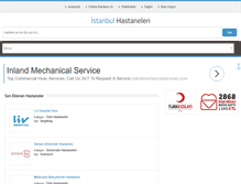 Tablet Screenshot of istanbulhastaneleri.net